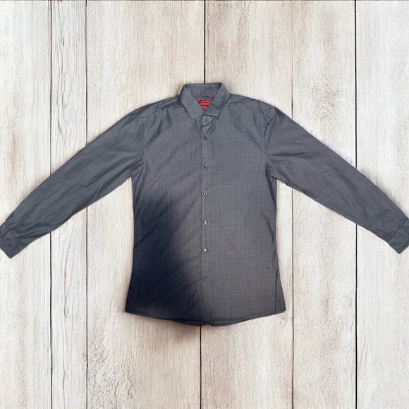 Hugo Boss Other - Hugo Boss Slim-fit Shirt in checked performance stretch fabric color blue.